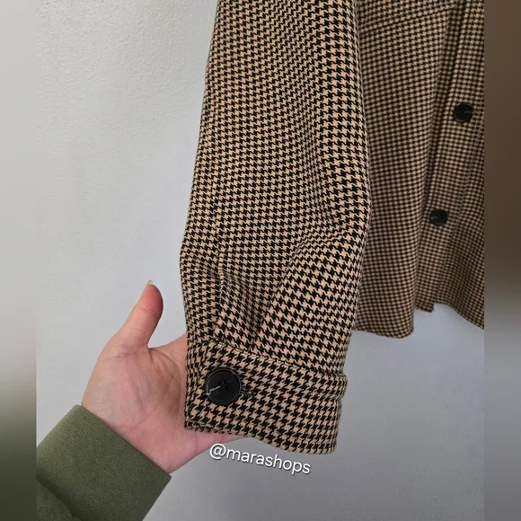 Current Air Houndstooth Printed Shirt Jacket - Picture 5 of 9